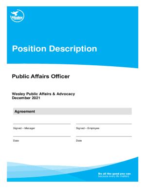 Position Classification Standard for Public Affairs Series.